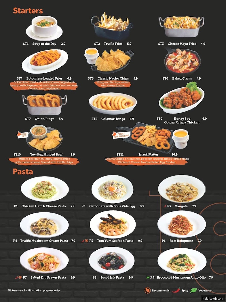 Eighteen Chefs - menu