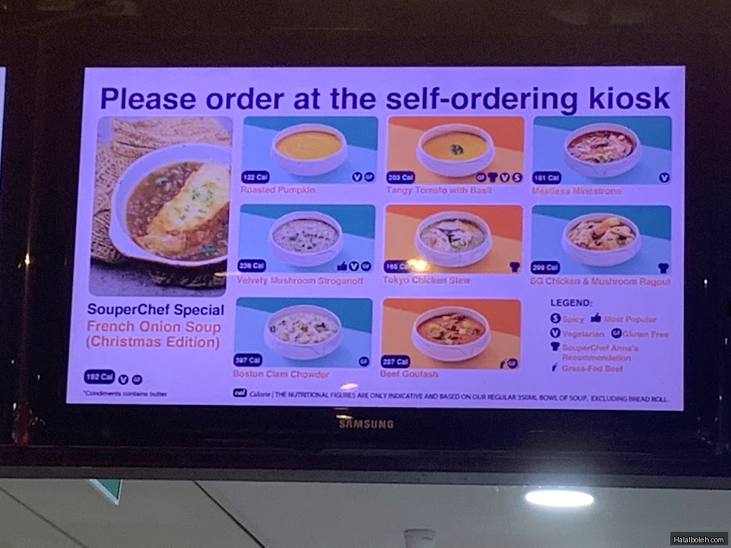 The Soup Spoon - menu