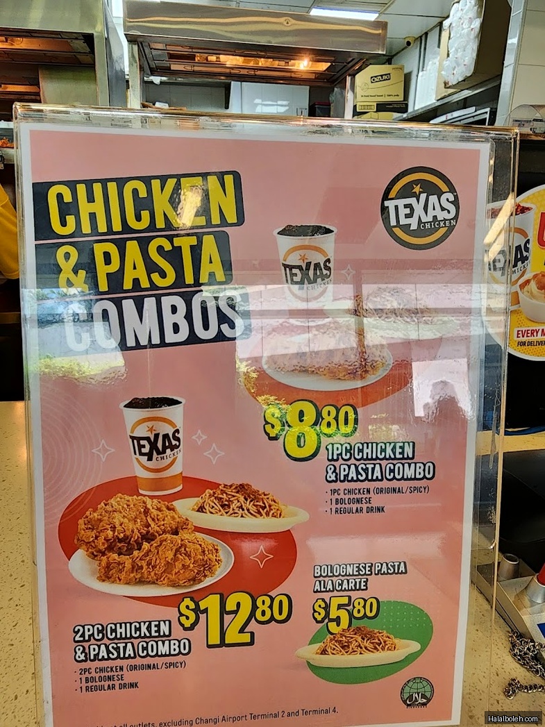 Texas Chicken - menu