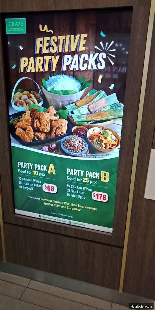 Crave Nasi Lemak - menu