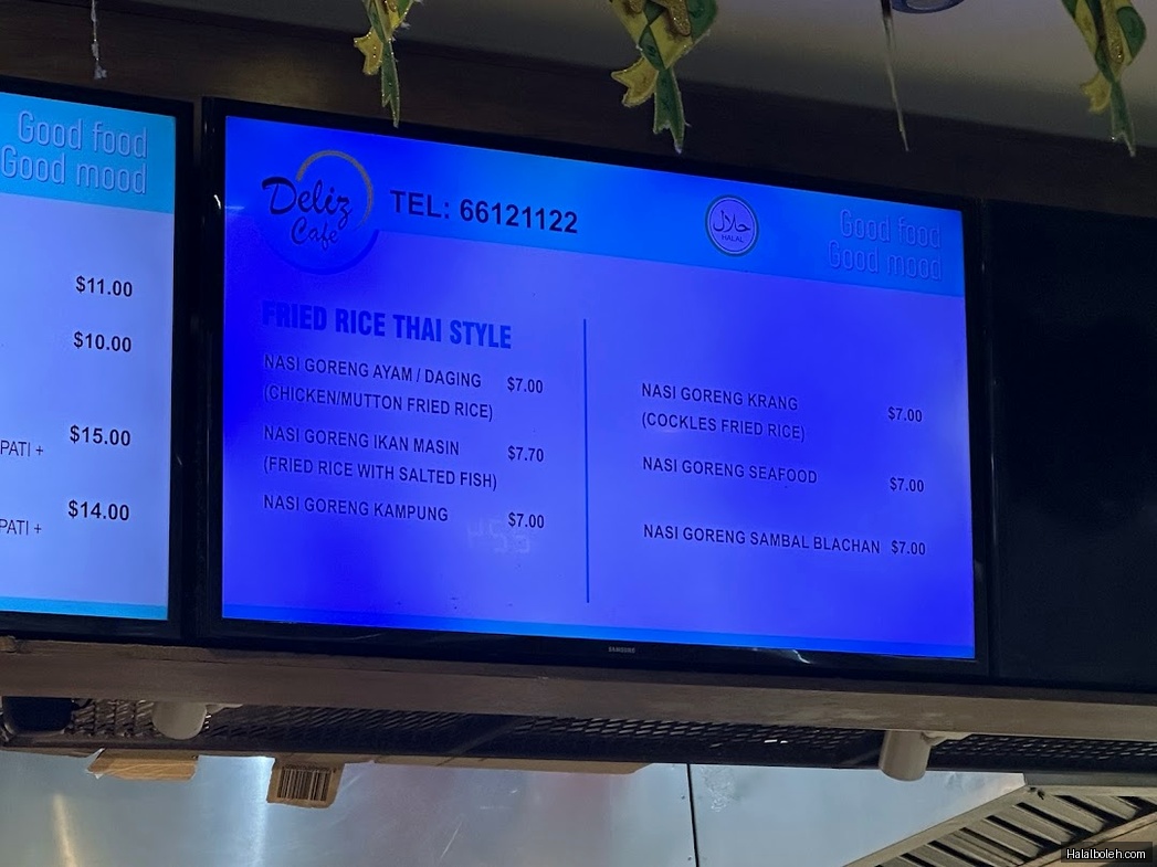 Deliz Cafe - menu