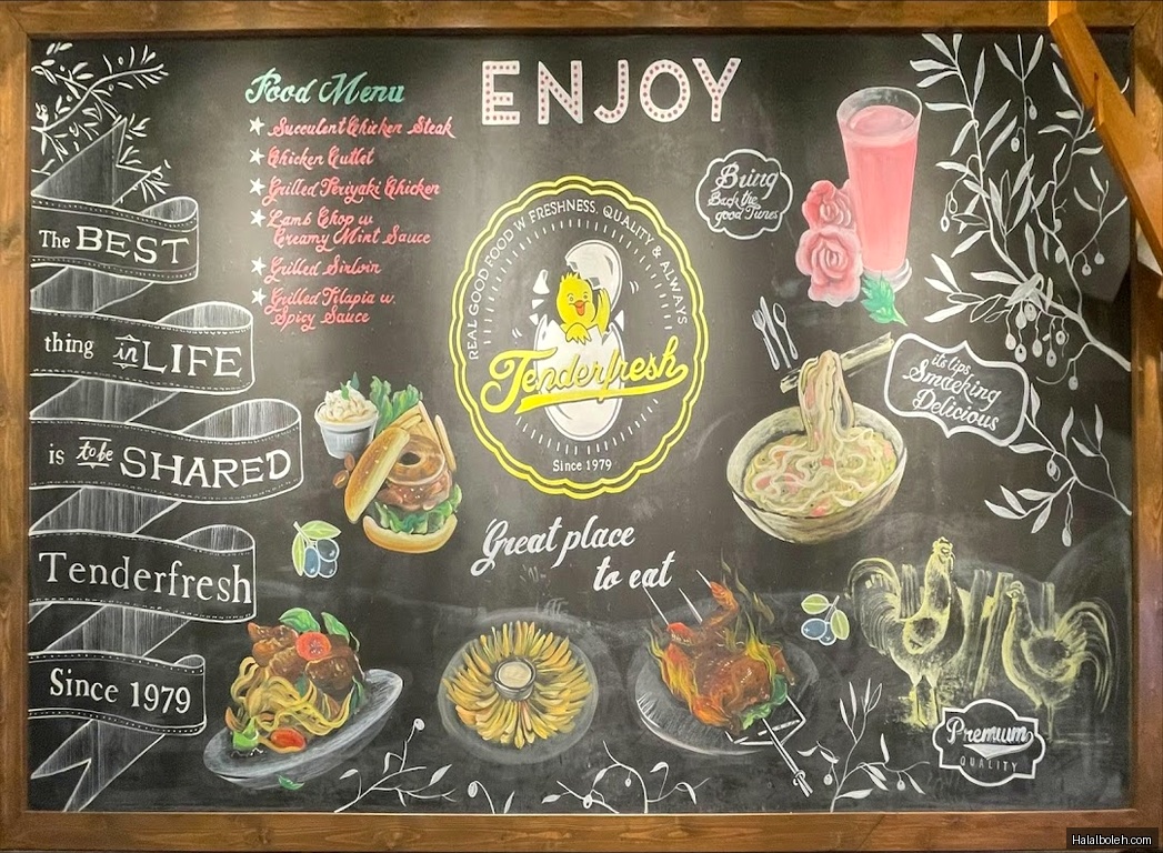 Tenderfresh Classic - menu