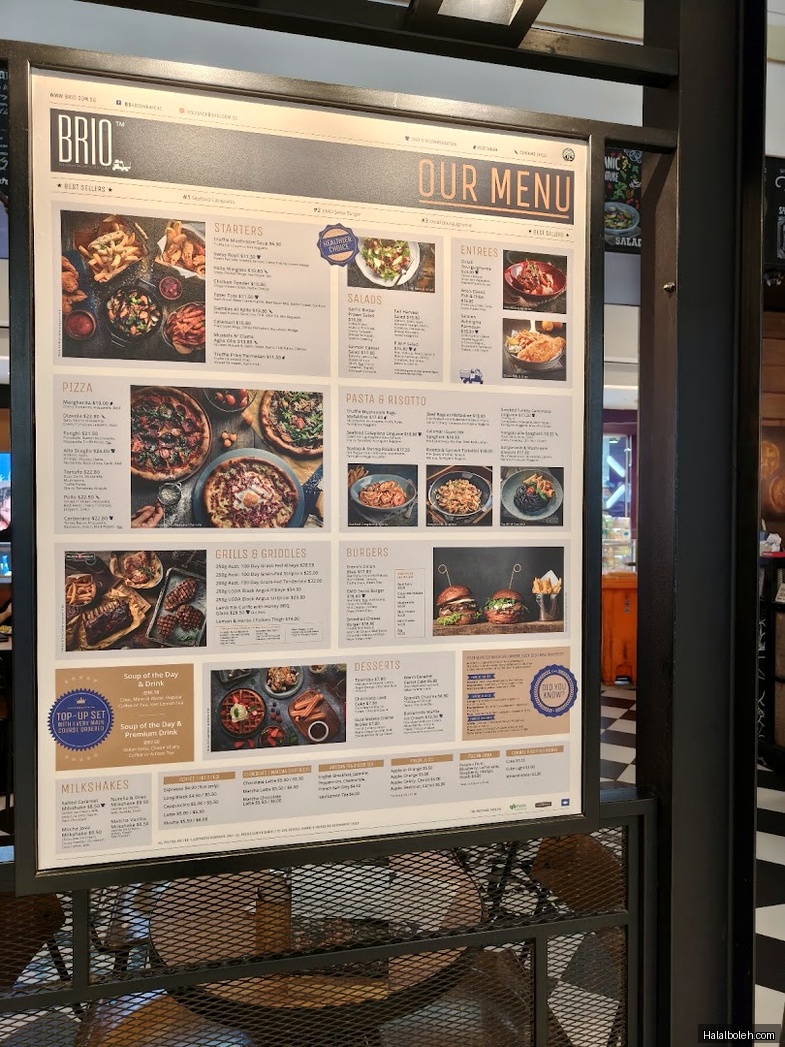 Brio - menu