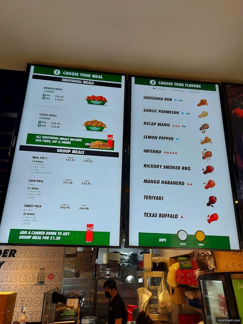 Wingstop - menu
