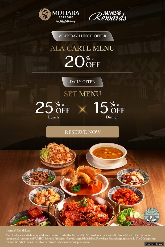 Mutiara Seafood - menu