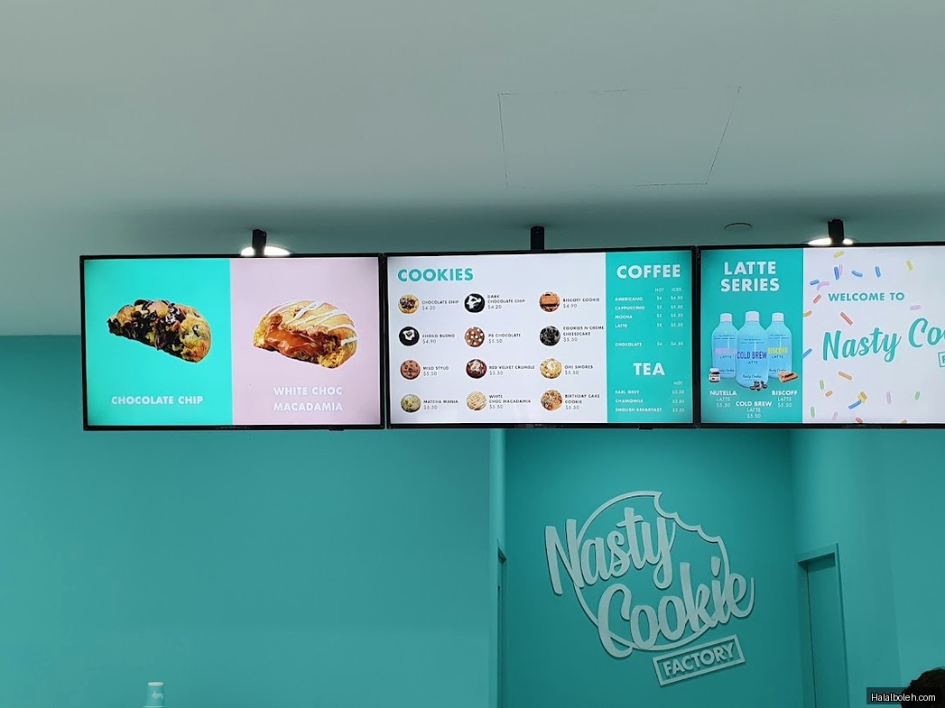 Nasty Cookie - menu