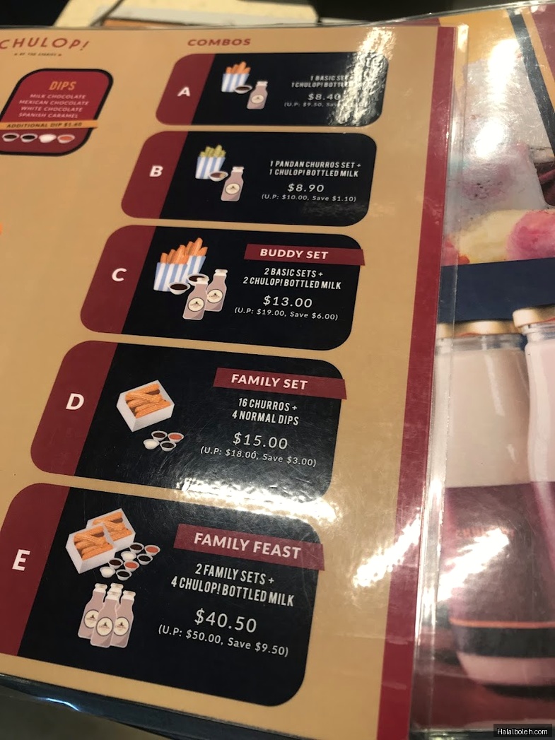 Chulop! by the Syarifs - menu