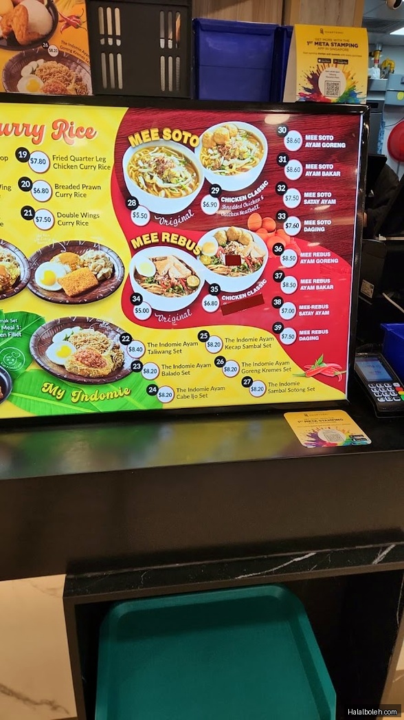 Nasi Lemak Ayam Taliwang - menu