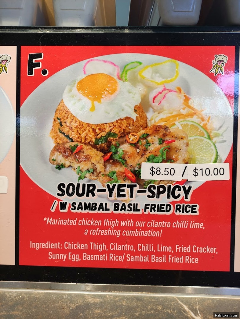 Thunder Tea Rice at Lau Pa Sat (Telok Ayer Festival Market) - Menu