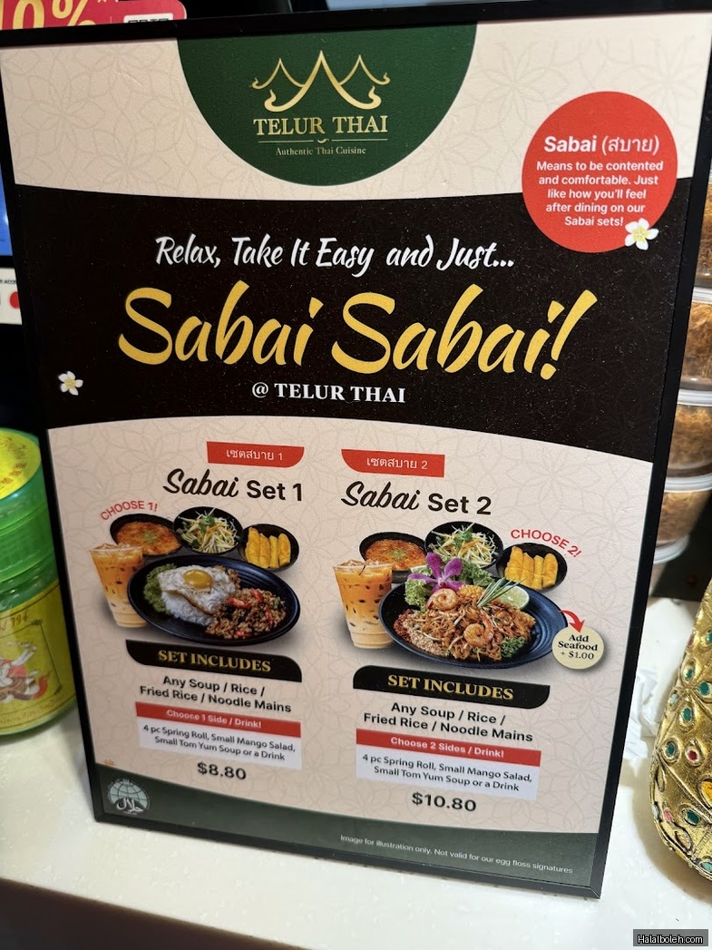 Telur Thai - menu