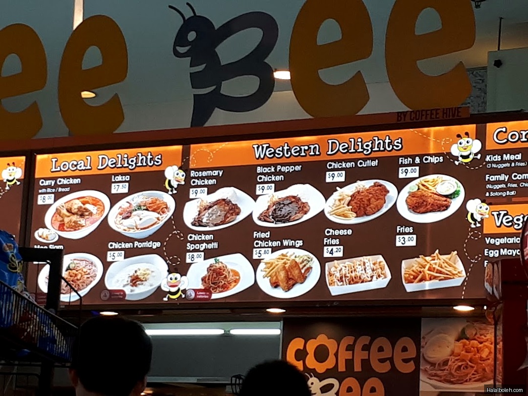 Coffee Bee at Singapore Science Centre - Menu